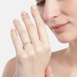 Wholesale Glowing CZ Studded Gold Plated 925 Sterling Silver <b>Adjustable</b> <b>Ring</b> for Women Trendy Gift Jewelry - Product Image 5