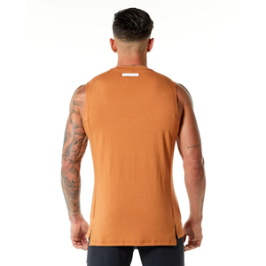 เสื้อกล้ามผ้าฝ้ายแบบไม่มีแขน ดีไซน์ OEM กำลังฮิตปี 2026 เสื้อกล้ามผู้ชาย ราคาถูก คุณภาพสูง ระบายอากาศได้ดี แห้งเร็ว เป็นมิตรต่อสิ่งแวดล้อม - Product Image 2
