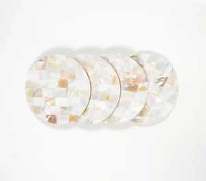 High Quality Natural Wooden Classic <b>Coaster</b> Set <b>Heat</b> Resistant Eco-Friendly 4 Inch Inlay Design Mats Pads Placemat Drinkware - Product Image 5