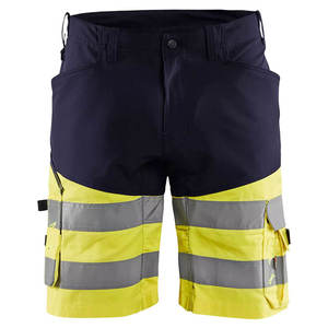 Top Selling Men's High Visibility Safety Shorts Hi Viz <b>Work</b> <b>Cargo</b> Safety Shorts Good Quality Security Reflective Tape Shorts - Product Image 6