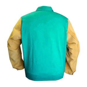 Veste de soudeur en cuir de vachette pleine fleur, résistante aux chocs et à la chaleur, de qualité supérieure, pour une protection optimale du corps et une sécurité accrue. - Product Image 6