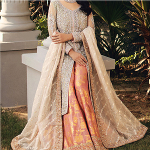 Nuevo Estilo Moderno en Línea, Precioso Lehenga Choli Bordado de Diseñador, Vestido de Novia para Boda - Product Image 2