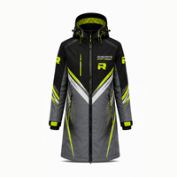 Collection de vêtements d'extérieur d'hiver : vestes longues en textile, manteaux durables à capuche, vêtements décontractés, vente en gros, grandes tailles, réversibles