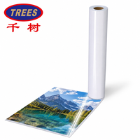 Rouleau de papier photo éco-solvant en gros, super brillant 260 g/m², imperméable, séchage instantané, pour impression photo et affiches, personnalisable OEM