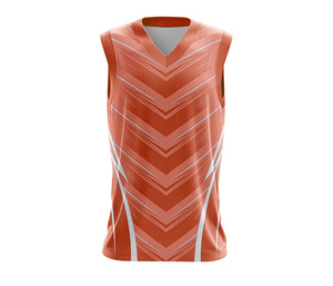 Conjunto de camiseta de baloncesto sublimada sin mangas personalizada de alta calidad, transpirable y de secado rápido, de poliéster, para hombre y mujer. - Product Image 5
