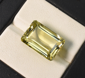 Pierre précieuse en quartz citron naturel, forme octogonale, 17x12,5x8 mm, 13,15 carats, pierre non montée pour la création de bijoux - Product Image 4