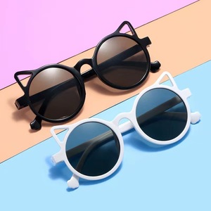Hot Sales <b>Small</b> Retro Candy Children High Quality Sun Glasses Light <b>Weight</b> Gradient Comfortable Colored Cat Eye Sunglasses - Product Image 5