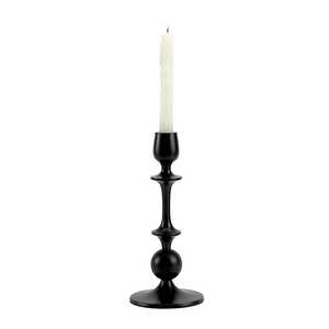 <b>Black</b> Noble <b>Candlestick</b> Holder Durable Metal Design for Home Decoration - Product Image 1
