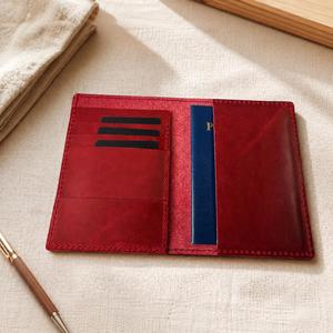 Porta Pasaportes de Cuero Genuino de Primera Calidad, Diseño Sencillo para Uso Diario, Cartera de Viaje con Bloqueo RFID, Funda para Pasaporte PTH-0153 - Product Image 2