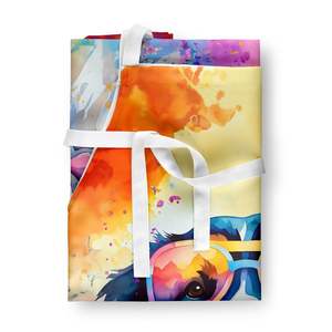 Bernese Mountain Dog Hippie Dawg Adult Unisex Large Multicolor Kitchen <b>Apron</b> for Cooking Baking Crafts <b>Gardening</b> - Product Image 3