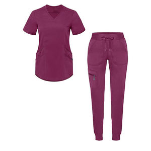 Summer Stretch Medical <b>Scrubs</b> <b>Set</b> for Women Jogger Style Nursing Uniform Comfortable Fit Women Summer <b>Scrubs</b> <b>Set</b> Stretch Fabric - Product Image 4