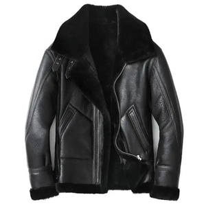 <b>Men</b> Premium Genuine Leather <b>Jacket</b> Soft Comfortable Classic Casual Full Zip Durable Fashion Everyday Outerwear Winter Breathable - Product Image 2
