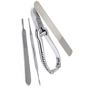 Juego de Instrumentos de Podología y Quiropodia Profesional de Lujo de 4 Piezas de Acero Inoxidable - Product Image 1