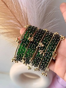 Kashmiri Style Fashion Silver Plated Eco-Friendly Bangles Women Stylish Trendy Stackable Ladies Wrist <b>Accessories</b> Daily Party - Product Image 2