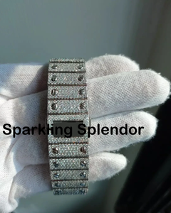 Reloj de Acero Inoxidable con Esfera Cuadrada de 41 mm, Correa de 20 mm, Cristal con Incrustaciones de Moissanita, Personalizable para Hombre, Precio de Fábrica de Fabricante Verificado - Product Image 3