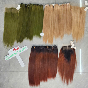 Cabello Humano Vietnamita 100% Virgen, Súper Doble Trama, Mechones Dobles a Máquina, Cabello Real, Color Rubio, Tendencia Actual - Product Image 2