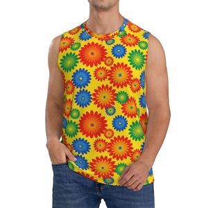 Débardeur de sport respirant en polyester personnalisé 275 GSM à col ras du cou pour homme – Fournisseur de vêtements de fitness sans manches - Product Image 6