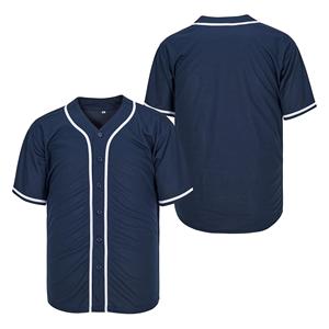 Maillot de baseball en stock, tenue décontractée d'entraînement, broderie personnalisée, impression de numéros et de lettres, chemise de baseball boutonnée - Product Image 4