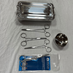 Kit Básico de Instrumentos Quirúrgicos Menores, Herramientas Manuales Reutilizables de Acero Inoxidable, Certificación CE, Cirugía General Ambulatoria - Product Image 3