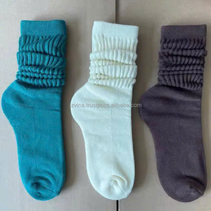 Calcetines Slouch con agarre antideslizante personalizados con puño acanalado elástico suave para mujeres Pilates Barre Yoga acogedor cálido calcetines de invierno - Product Image 4