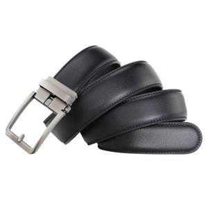 Cinturón de Cuero Genuino con Hebilla Automática para Hombre, Cinturón con Trinquete, Fabricante OEM LQbelt, Logotipo Personalizado - Product Image 2