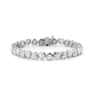 Pulsera de Cadena con Diamantes de Moissanita de Lujo, Plata de Ley 925, Joyería Elegante para Mujer, Regalo de Moda - Product Image 2