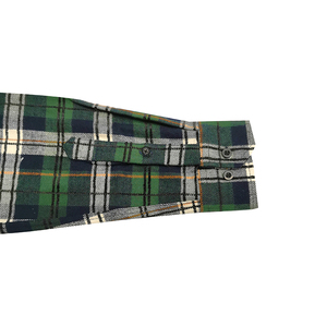 Producto Popular: Camisa de Franela de Lana para Hombre, Bicolor, con Borde Crudo - Product Image 1