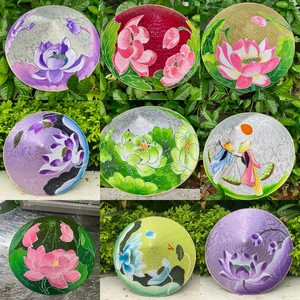 Handmade Vietnamese Conical Hats Natural Palm <b>Leaf</b> Non La Eco-Friendly Cultural Souvenir Wholesale Market Price - Product Image 5