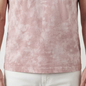Camiseta de Hombre Estilo Urbano con Lavado Ácido, Diseño Sólido, Corte Holgado, 180 Gramos, 100% Algodón, Venta al Por Mayor - Product Image 4