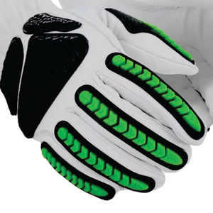 High Quality Nitrile Mechanic Gloves Heavy Duty Impact Resistant Para Aramid Lining TPR Inject Anti-static Adjustable <b>Wristlet</b> - Product Image 3