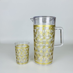 Dots Design Golden Acrylic <b>Plastic</b> Tumbler - Product Image 5