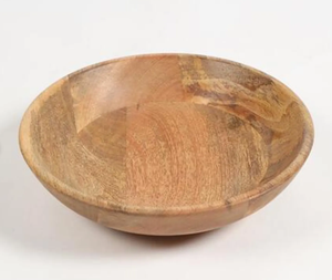 Bol de service artisanal en bois d'acacia pour fruits, salades, popcorn, boîte à sel en bois d'acacia avec cuillère intégrée pour la cuisine - Product Image 3