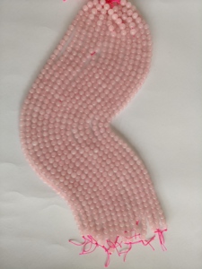 Natural AAA Rose Quartz Gemstone Beads Pink Crystal Round Beads <b>for</b> Jewelry Making Wholesale Supplier - Product Image 1