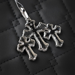 Colgante de Plata de Ley 925 Chapado en Oro y Plata con Moissanita Brillante Estilo Hip Hop para Mujer u Hombre, Ideal para Fiestas y Eventos - Product Image 4