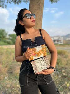 Cartera de mano occidental hecha a mano, Estilo Vintage, diseño antiguo, pelo de piel de vaca, con ranuras para tarjetas y efectivo - Product Image 4