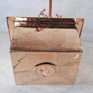 Lavabo de cobre, decoración sostenible, lavabo de cobre de diseño consciente, lavabo de cobre listo para el futuro, lavabo de cobre inteligente, cobre de lujo - Product Image 3