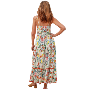 Vestido Largo Informal Estampado para Mujer, Vestido Largo Ligero - Product Image 1