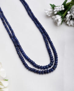 Perles facettées de saphir bleu naturel pour la création de bijoux fins, collier en pierres précieuses - Product Image 6