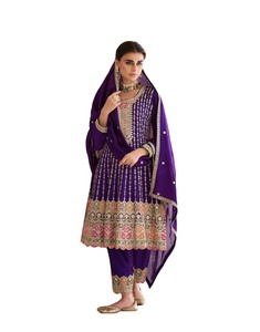 ชุดแต่งกายแต่งกายสำหรับชาวปากีสถาน/อินเดียผ้าแฟนซีผ้าทอสไตล์ดั้งเดิม - Product Image 1