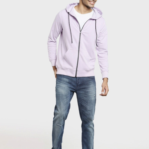 เสื้อฮู้ดซิปผู้ชายคุณภาพสูงสำหรับฤดูใบไม้ร่วง  โลโก้และสีตามสั่ง ผ้าฝ้าย 100% ระบายอากาศได้ดี ผ้าฟลีซ บริการ OEM ผลิตในปากีสถาน - Product Image 3