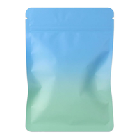 Sachet souple refermable avec fenêtre transparente, en Mylar violet, pour petits cadeaux et en-cas