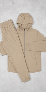 <b>Mens</b> Solid Sets Lightweight Grey <b>Cuffed</b> <b>Joggers</b> Waterproof Windproof Anorak Jacket Pants Breathable Quick Dry Mesh Lining - Product Image 5