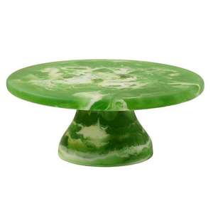 Support à gâteau de luxe en résine écologique, 2 pièces, pour présentation de desserts de mariage et d'anniversaire, fait main, décoratif - Product Image 1