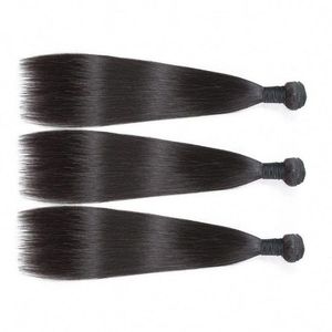 Extensions de cheveux vierges Remy indiens, 100 % naturels, noirs, longs et lisses, avec dentelle transparente, style 1 - Product Image 1