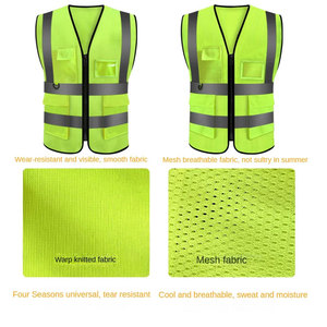 Ropa de Seguridad Reflectante de Alta Visibilidad 100% Poliéster, Chaleco Refrigerante para Trabajo con Aire Acondicionado - Product Image 1