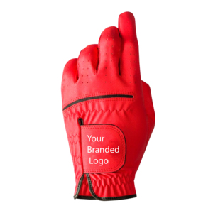 Gants de golf personnalisés avec impression de logo, pour droitier et gaucher, entièrement en cuir Cabretta - Product Image 4