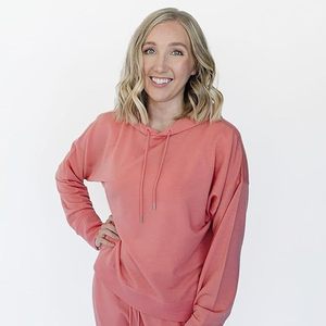 Conjunto de Sudadera con Capucha Verde Oliva para Mujer, Informal, de Manga Larga con Bolsillos, de Algodón Tejido, para Otoño - Product Image 6