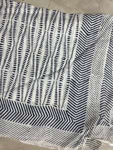 Cotton Block Printed Draped <b>Sarongs</b> Handcrafted Patterns Eco-Friendly Breathable Beachwear Resort Fashion Travel Gifting Front - Product Image 2