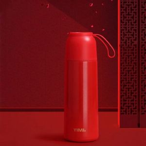 Bouteille d'eau isotherme portable en acier inoxydable 304 de 500 ml, à corps droit, pour infuser le thé, unisexe, pour étudiants - Product Image 5