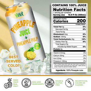 Échantillon Gratuit en Gros pour Jus de Pomme de Terre avec Pulpe 490ml en Canette Stérilisée OEM ODM Fabricant de Boissons Marque Privée Vietnam 100% - Product Image 5